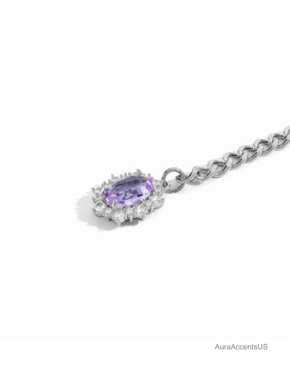 Women's Layered Y Chain Necklace with Heart & Crystal Pendant, Long Layering